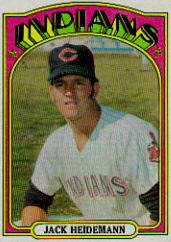 1972 Topps Baseball Cards      374     Jack Heidemann